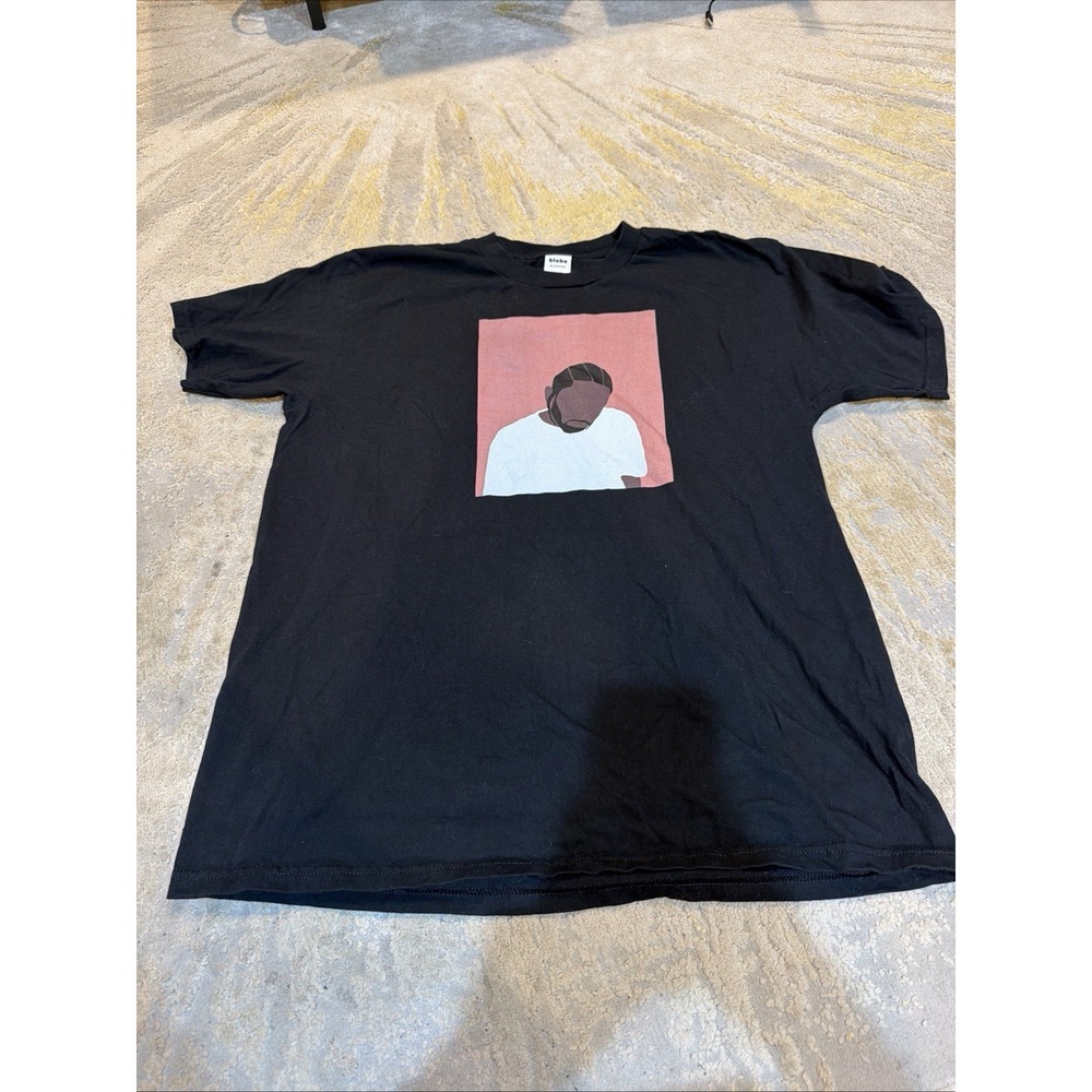 Kendrick Lamar Damn Bloke Shirt Mens Large Black Hip Hop Rap 2017 Streetwear XL